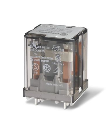 Finder Power Relay, 12V dc Coil, 16A Switching Current, 3PDT