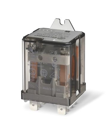 Finder Flange Power Relay, 12V dc Coil, 16A Switching Current, 2 NO