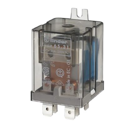Finder Flange Power Relay, 12V dc Coil, 30A Switching Current, 1 NO