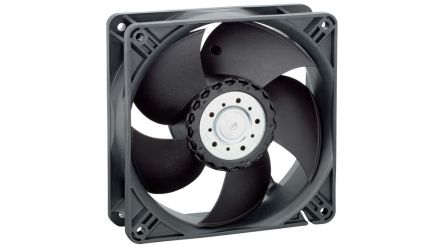 ebm-papst 4000 Series Axial Fan, 24V dc, 280 m³/h, 14 W, 580 mA Max 119 mm 119mm 38 mm