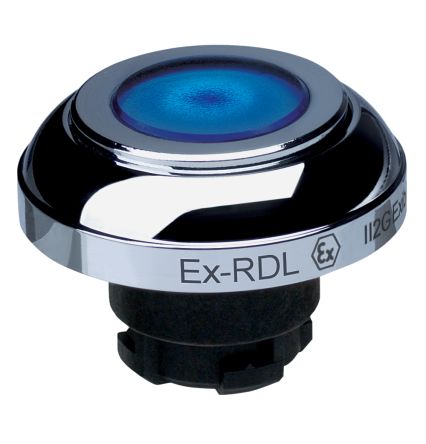 Schmersal EX-RDL Series Blue Momentary Push Button Head, 22.3 mm Cutout, IECEx