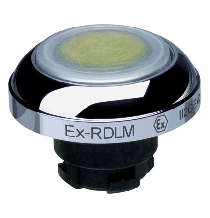 Schmersal EX-RDL Series Yellow Momentary Push Button Head, 22.3 mm Cutout, IECEx