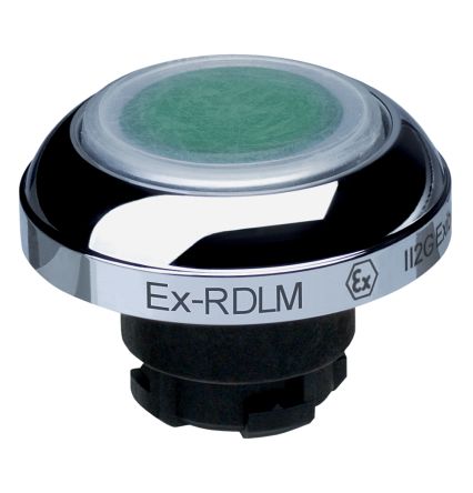 Schmersal EX-RDL Series Green Momentary Push Button Head, 22.3 mm Cutout, IECEx