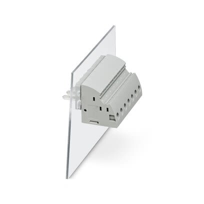 Phoenix Contact UWV 10-POT Series -90° Panel Feed Through Terminal Plug, 2 Contact(s), 10.1 mm Pitch, 1 Row