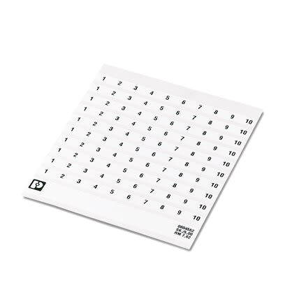 Phoenix Contact, SK Polyester Marker Card for use with Terminal Block