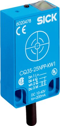 SICK CQ35-25NNP-KW1 Rectangular Capacitive Proximity Sensor CQ35 200mA 36 V dc