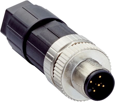 SICK Connector, 5 Contacts, M12 Connector, Plug, Male, IP67, STE Series