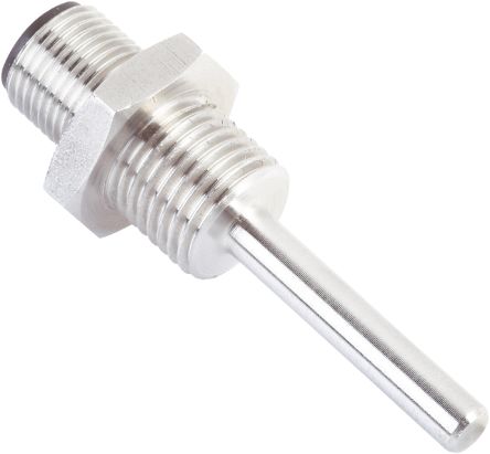 SICK PT100 RTD Sensor 5 mm Dia, 30 mm Long, 3 Wire, 130 °C Max