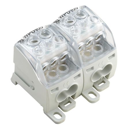 Weidmüller 1562180000 WPD Series Distribution Unit Light Grey, 1-Level, Screw, IECEx/ATEX