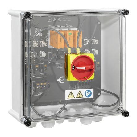 Weidmüller PVN Series Grey, Transparent Polycarbonate Junction Box, IP65, 6 Terminals, 214 mm, 302mm 330 mm