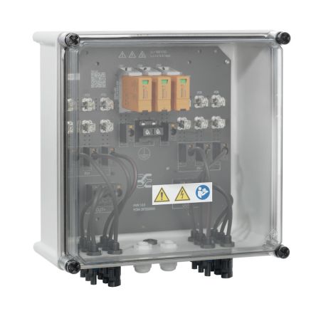 Weidmüller PVN Series Grey, Transparent Polycarbonate Junction Box, IP65, 6 Terminals, 115 mm, 302mm 334 mm