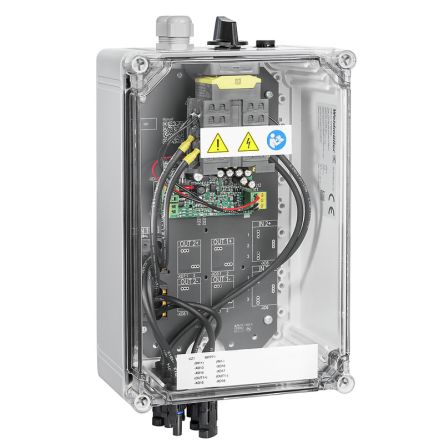 Weidmüller PVN Series Transparent, Grey Polycarbonate Junction Box, IP65, 3 Terminals, REACh SVHC, 132 mm, 200mm 370 mm