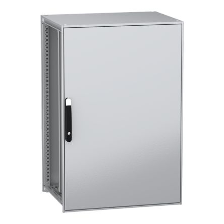Schneider Electric PanelSeT SFN Series Galvanised Steel 1-Door Floor Standing Enclosure, Plain Door, IP55 600 mm, 800 mm