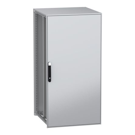 Schneider Electric PanelSeT SFN Series Galvanised Steel 1-Door Floor Standing Enclosure, Plain Door, IP55 800 mm, 800 mm