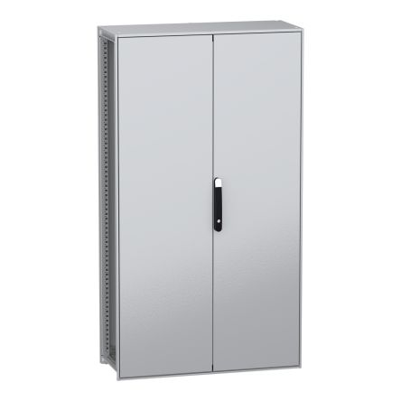Schneider Electric PanelSeT SFN Series Galvanised Steel 2-Door Floor Standing Enclosure, Plain Door, IP55 400 mm, 1000