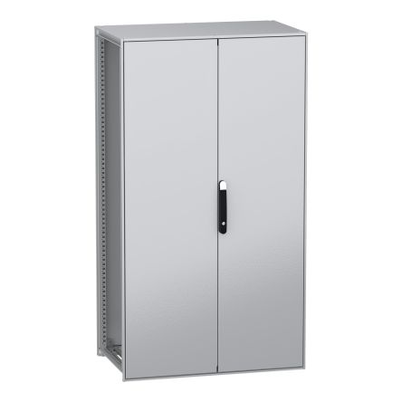 Schneider Electric PanelSeT SFN Series Galvanised Steel 2-Door Floor Standing Enclosure, Plain Door, IP55 600 mm, 1000