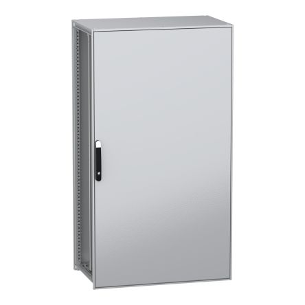 Schneider Electric PanelSeT SFN Series Galvanised Steel 1-Door Floor Standing Enclosure, Plain Door, IP55 600 mm, 1000
