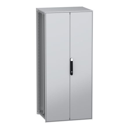 Schneider Electric PanelSeT SFN Series Galvanised Steel 2-Door Floor Standing Enclosure, Plain Door, IP55 600 mm, 800 mm