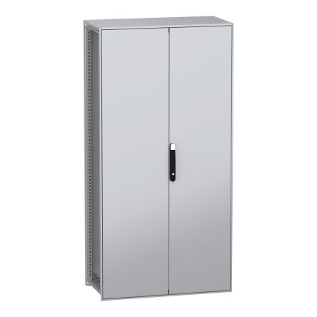 Schneider Electric PanelSeT SFN Series Galvanised Steel 2-Door Floor Standing Enclosure, Plain Door, IP55 500 mm, 1000