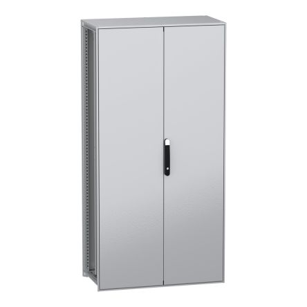 Schneider Electric PanelSeT SFN Series Galvanised Steel 2-Door Floor Standing Enclosure, Plain Door, IP55 500 mm, 1000