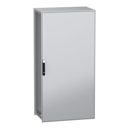 Schneider Electric PanelSeT SFN Series Galvanised Steel 1-Door Floor Standing Enclosure, Plain Door, IP55 600 mm, 1000