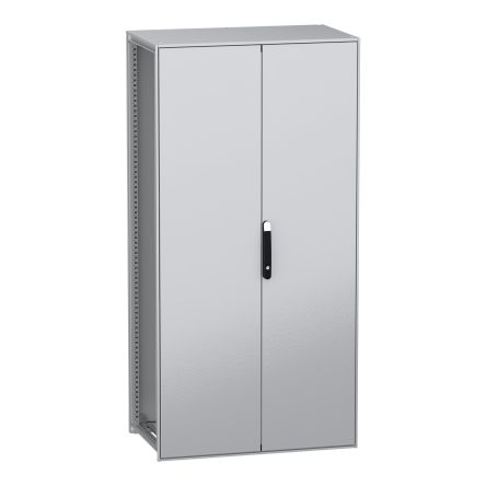 Schneider Electric PanelSeT SFN Series Galvanised Steel 2-Door Floor Standing Enclosure, Plain Door, IP55 600 mm, 1000