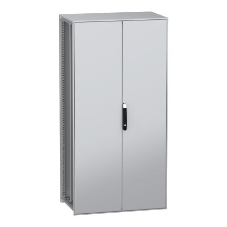 Schneider Electric PanelSeT SFN Series Galvanised Steel 2-Door Floor Standing Enclosure, Plain Door, IP55 600 mm, 1000