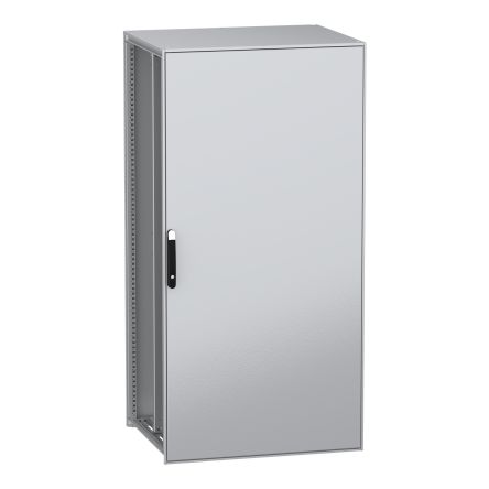 Schneider Electric PanelSeT SFN Series Galvanised Steel 1-Door Floor Standing Enclosure, Plain Door, IP55 800 mm, 1000