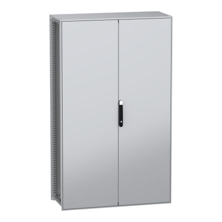 Schneider Electric PanelSeT SFN Series Galvanised Steel 2-Door Floor Standing Enclosure, Plain Door, IP55 500 mm, 1200