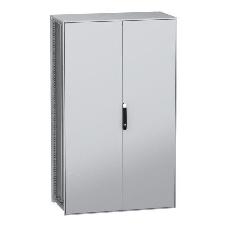 Schneider Electric PanelSeT SFN Series Galvanised Steel 2-Door Floor Standing Enclosure, Plain Door, IP55 600 mm, 1200