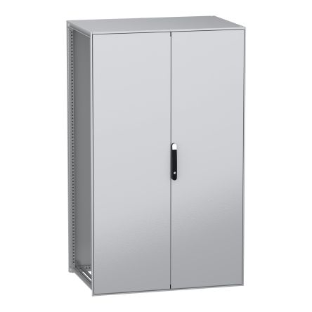 Schneider Electric PanelSeT SFN Series Galvanised Steel 2-Door Floor Standing Enclosure, Plain Door, IP55 800 mm, 1200