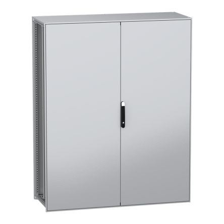 Schneider Electric PanelSeT SFN Series Galvanised Steel 2-Door Floor Standing Enclosure, Plain Door, IP55 600 mm, 1600