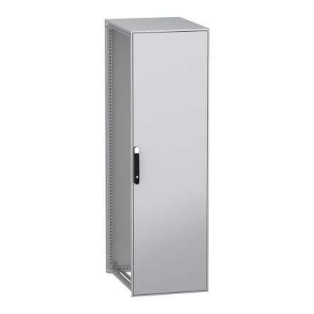 Schneider Electric PanelSeT SFN Series Galvanised Steel 1-Door Floor Standing Enclosure, Plain Door, IP55 800 mm, 600 mm