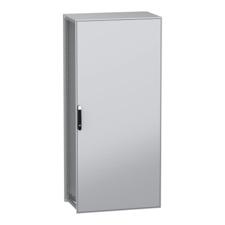 Schneider Electric PanelSeT SFN Series Galvanised Steel 1-Door Floor Standing Enclosure, Plain Door, IP55 600 mm, 1000
