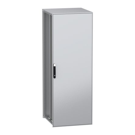 Schneider Electric PanelSeT SFN Series Galvanised Steel 1-Door Floor Standing Enclosure, Plain Door, IP55 800 mm, 800 mm