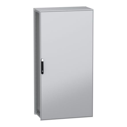 Schneider Electric PanelSeT SFN Series Galvanised Steel 1-Door Floor Standing Enclosure, Plain Door, IP55 500 mm, 1000