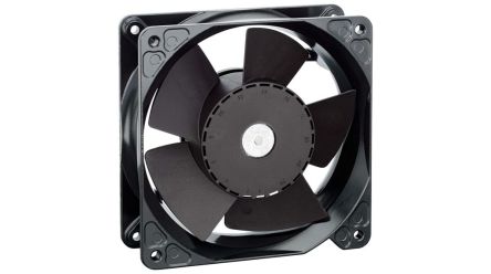 ebm-papst 4100 N Series Axial Fan, 24V dc, 227 m³/h, 15.3 W, 545 mA Max 119 mm 119mm 38 mm