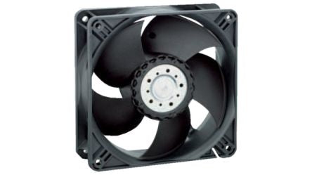 ebm-papst Axial Fan, 24V dc, 285 m³/h 119 mm 119mm 38 mm