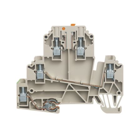 Weidmüller WDK Series Test Disconnect Terminal Block Dark Beige, 2.5mm², 1-Level, Screw, IECEx/ATEX