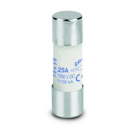 Weidmüller 25A GPV Ceramic Cartridge Fuse, 10 x 38 mm