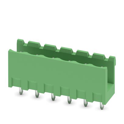 Phoenix Contact 5/ 6-G-5, 08, MSTBV 2 Series Straight Solder PCB Header, 6 Contact(s), 5.08 mm Pitch, 1 Row, Shrouded