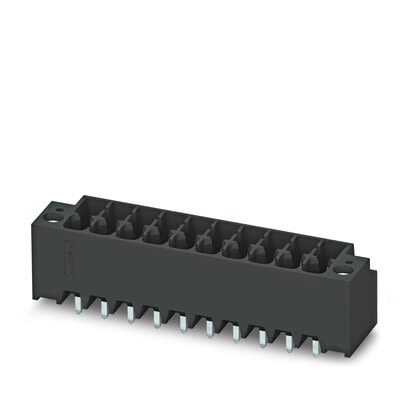 Phoenix Contact 5-LR P20THR, 5/5-G1F-3, DMCV 1 Series Straight Solder PCB Header, 10 Contact(s), 3.5 mm Pitch, 2 Row,