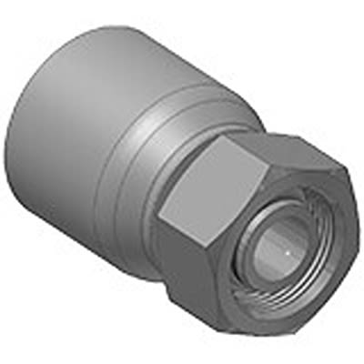 Parker 1C943-25-16 Hydraulic Fitting Female Metric, Steel, 1 in Hose ID