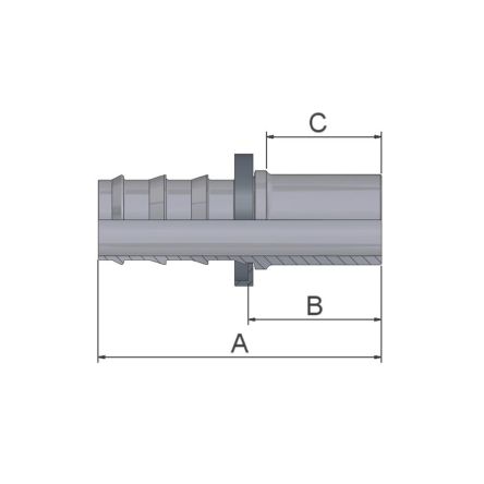 Parker 31D82-8-4B Hydraulic Fitting Male, Brass, 0.25 in Hose ID