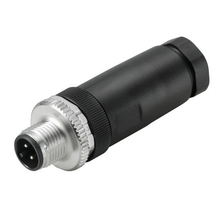 Weidmüller Connector, 4 Contacts, Screw, M12 Connector, Plug, Socket, Male/Female, IP67, SAIS Series