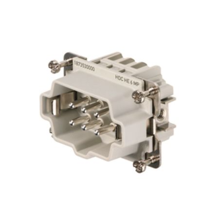 Weidmüller Contact Insert, 24A, HE Series Male, 6 Contacts