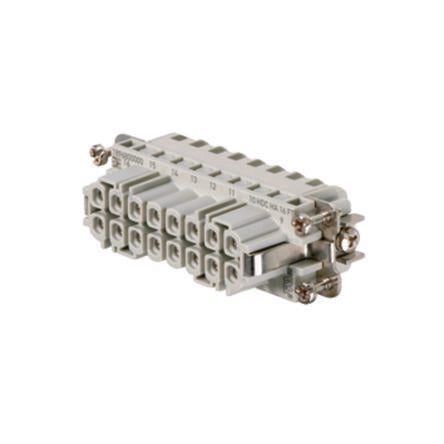 Weidmüller Contact Insert, 16A, H-A Series Female, 16 Contacts