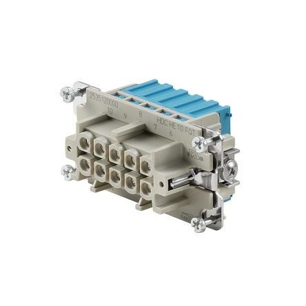 Weidmüller Contact Insert, 16A, HE Series Female, 10 Contacts