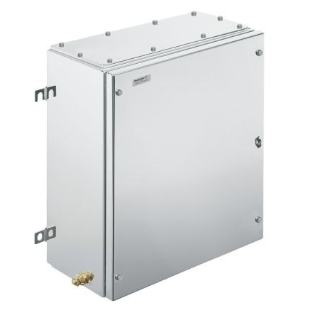 Weidmüller Klippon TB MH Series Grey 316 Stainless Steel Enclosure, IP66, IP67 Flanged 458 mm, 382 mm, 150 mm