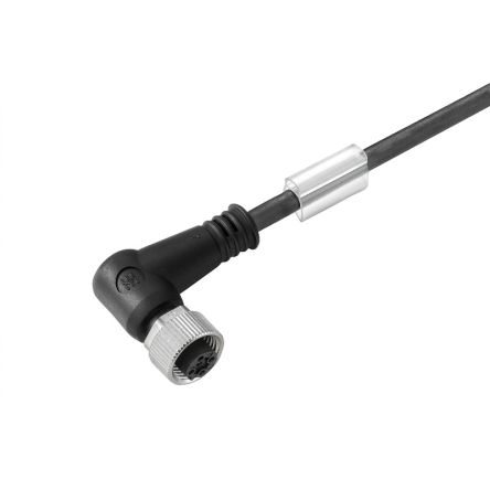 Weidmüller Female 4 way Threaded to Unterminated Unterminated Actuator/Sensor Cable, 10 m